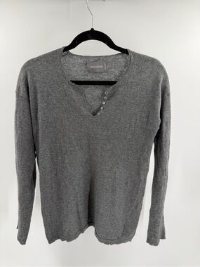 Zadig & Voltaire Celsa 100% Cashmere Sweater Glitter Back Butterfly Medium Flaw